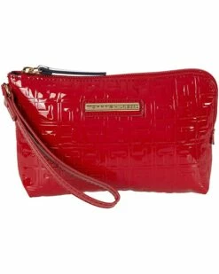 Best deal ๐งจ Tommy Hilfiger Handbags Boxed Set Small Wristlet with Card Case Debossed Patent PVC โค๏ธ