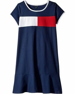 Best Sale 💯 Tommy Hilfiger Kids Dresses Core Flag🔥 Dress (Big Kids) ⭐