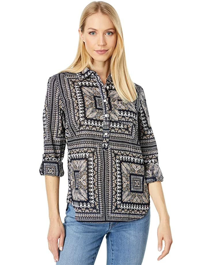 Discount 🤩 Tommy Hilfiger Shirts & Tops Bandana Button Popover Blouse 🔔